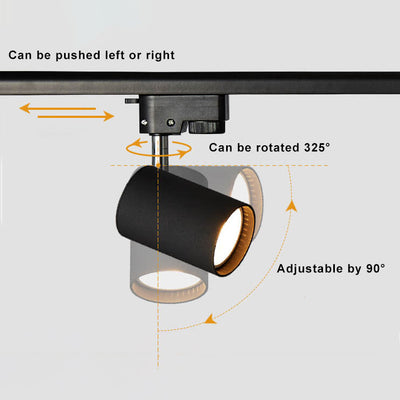 Track Spotlight 10W Rotatable Aluminum LED Track Lighting