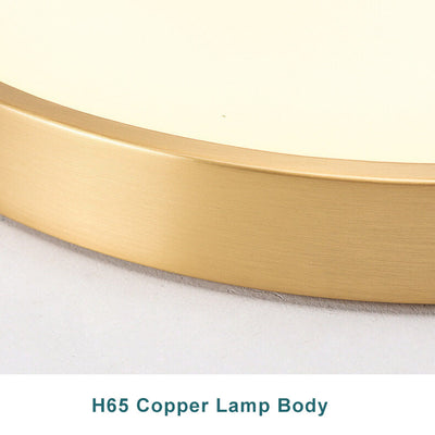 Copper 1-Light Ultra-thin LED Flush Mount Lighting