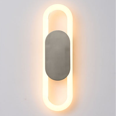 مصابيح حائط LED بشكل بيضاوي حديث وإبداعي بمصباح واحد 