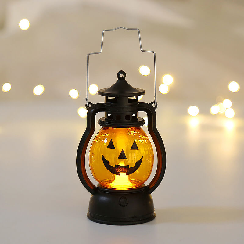 Décorations de lanternes LED citrouille d&