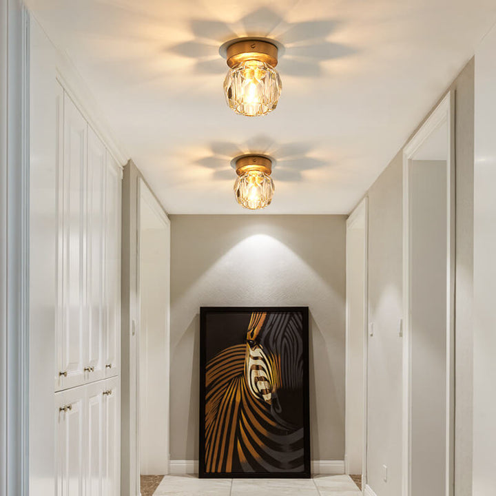 Kristall 1-Licht LED Globe Semi-Flush Mount Beleuchtung 