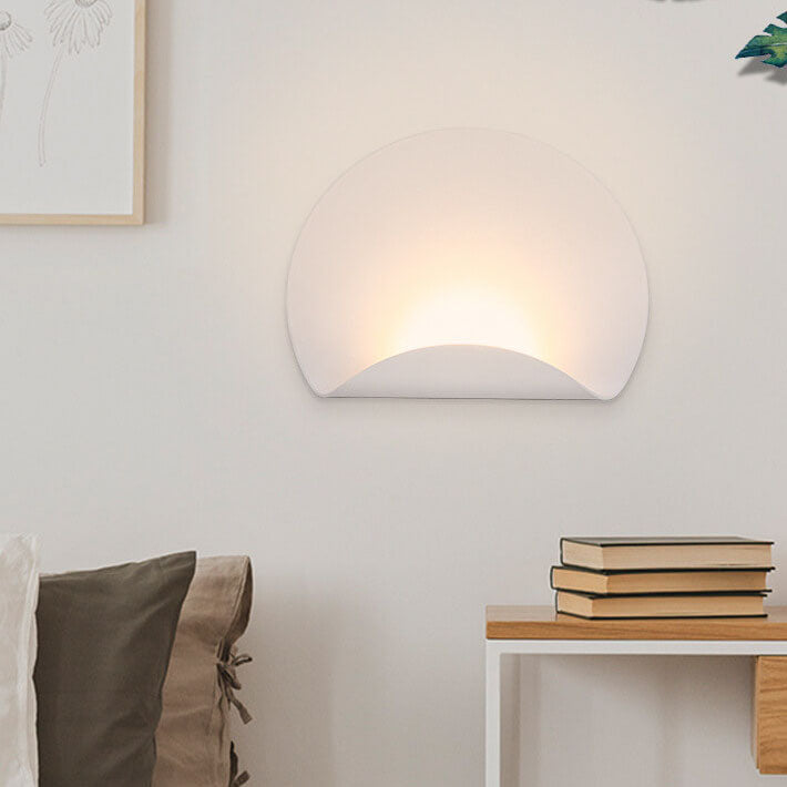 مصابيح الحائط LED الحديثة بشكل دائرة من الألومنيوم بلمبة واحدة 