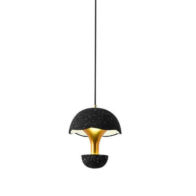 Industrial Cement 1-Light Mushroom Shaped Globe LED Pendant Light