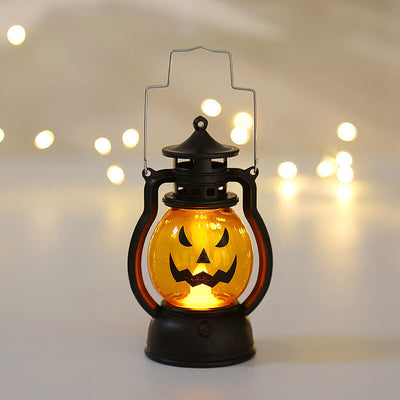Halloween Horror Pumpkin Lantern LED Decorations Handheld Lamp
