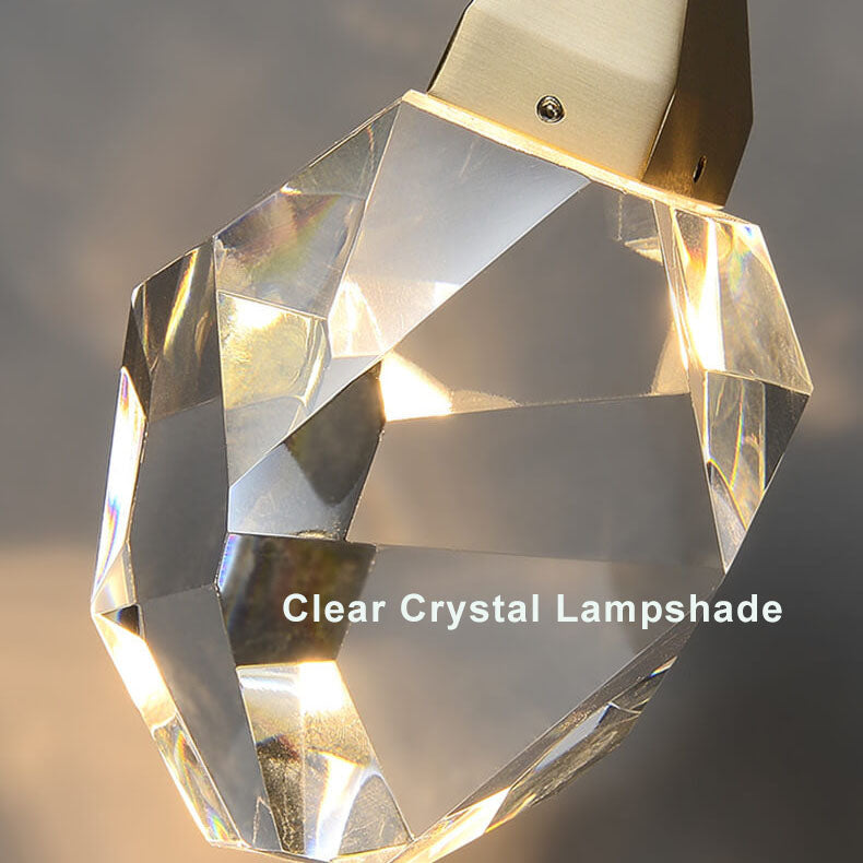 Crystal 1-Light LED Armed Sconce Lamp