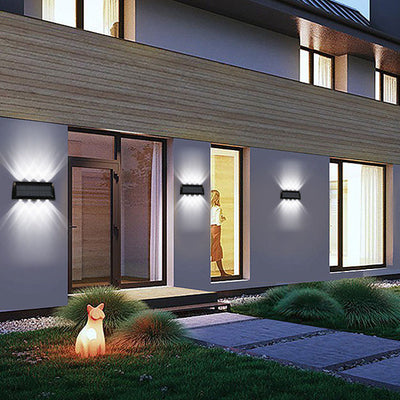 Modern Solar LED Outdoor Waterproof Garden Wall Sconce Lamp