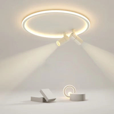 الثريا العصرية الصناعية الدائرية والمصباح الكشاف LED 