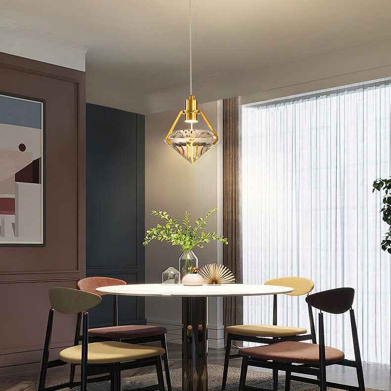 Modern Creative Diamond Shape 1-Light LED Pendant Light