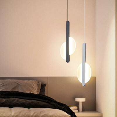 Modern Minimalist Metal Round Shape 1-Light LED Pendant Light