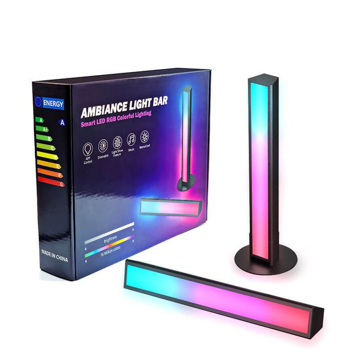 Lampe de table créative à 1 lumière LED RVB à longue bande 