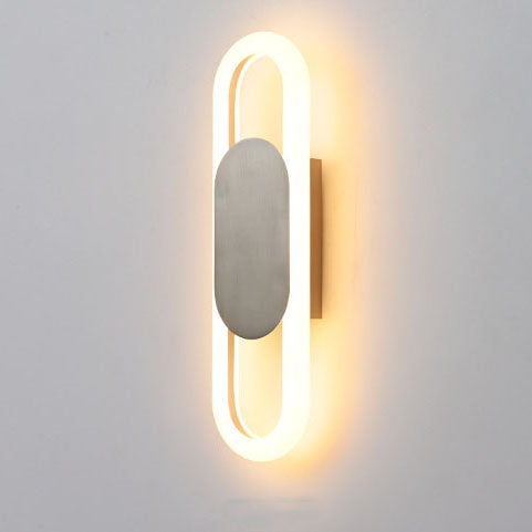 مصابيح حائط LED بشكل بيضاوي حديث وإبداعي بمصباح واحد 