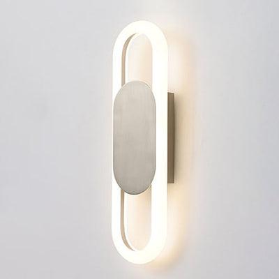 Modern Creative Oval Shape 1-Light LED Wall Sconce Lamps