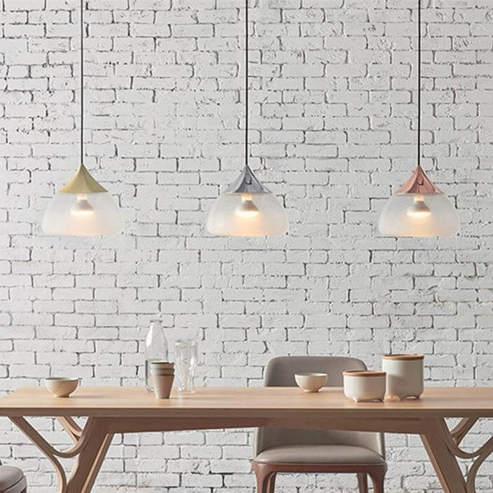 Modern Creative Glass Waterdrop Shape 1-Light Pendant Light