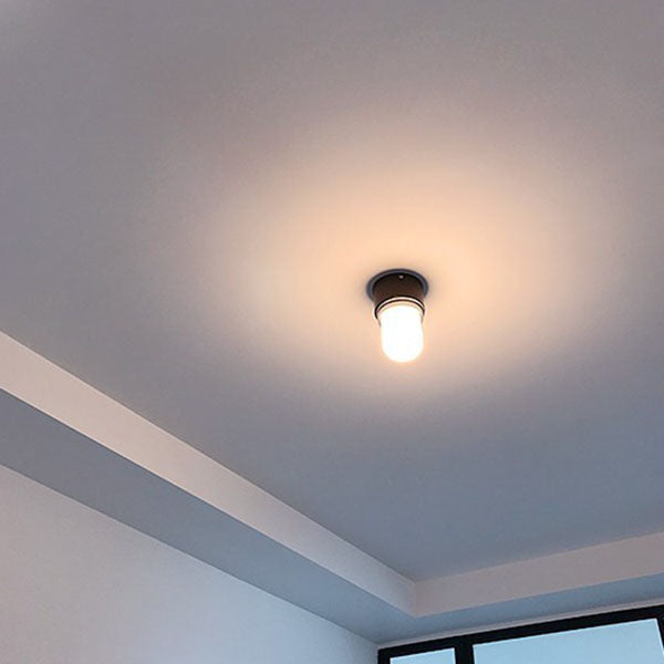 Lámpara de pared con aplique de 1 luz de hierro y vidrio industrial nórdico 