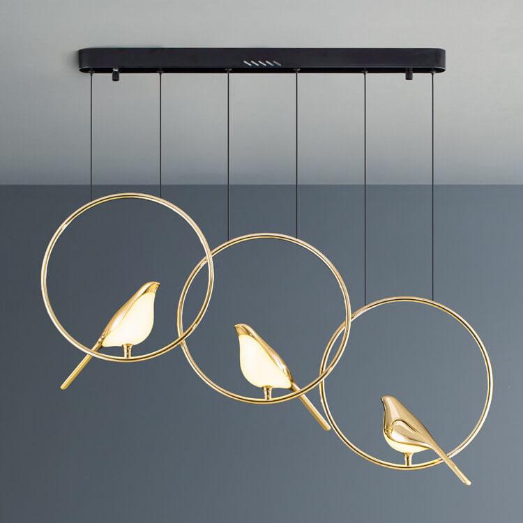 Nordic Creative Bird Shaped Acrylic LED 1/3/6 Light Chandelier