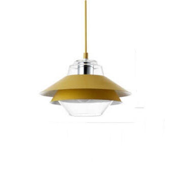 Nordic Layered Concentric Tiers Shade 1-Light Pendant Light