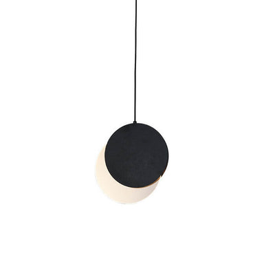 Nordic Creative Circle Moon Rotatable 1-Light LED Pendant Light