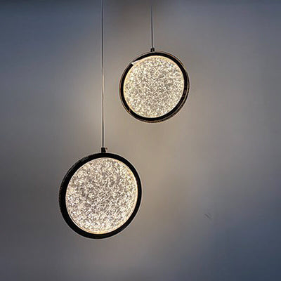 Moderne kreative 1-flammige LED-Pendelleuchte aus Acryl in runder Form 