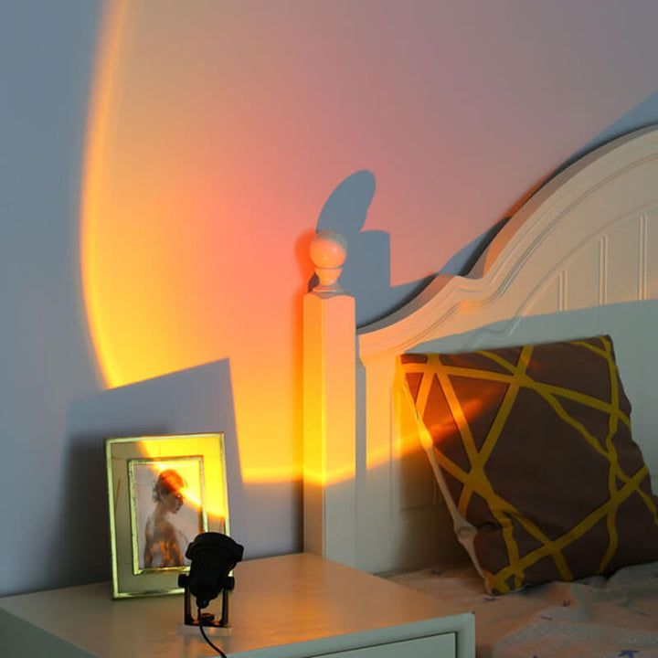 Lámpara de Atardecer Vibes Lámpara de Proyección de Atardecer Lámpara de Mesa Giratoria 