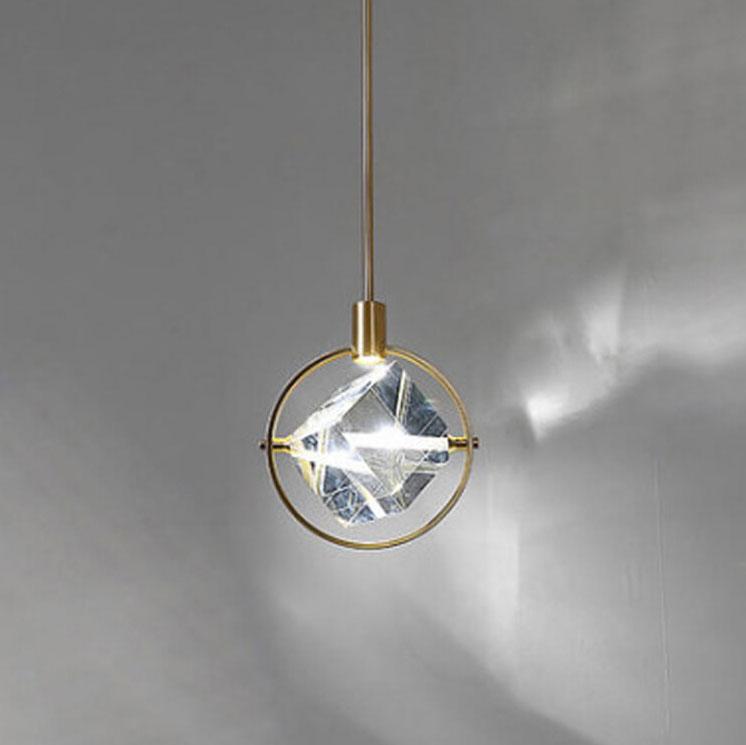 Lustre à LED moderne à 1 lumière en forme d&