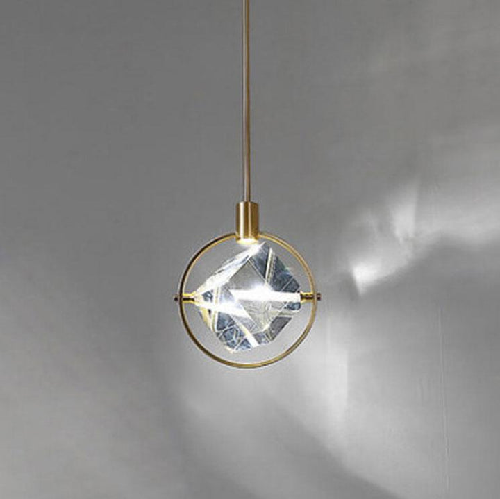 Lustre à LED moderne à 1 lumière en forme d&