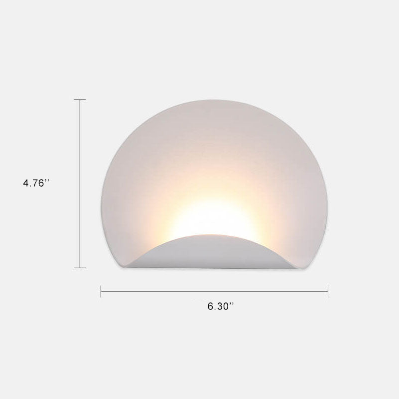 Moderne Kreisform Aluminium 1-Licht LED Wandleuchte Lampen 