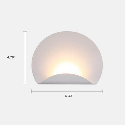 مصابيح الحائط LED الحديثة بشكل دائرة من الألومنيوم بلمبة واحدة 