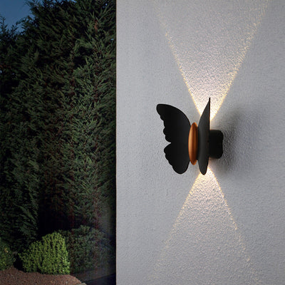 Kreative Schmetterlings-Form-im Freienpatio LED-Wand-Leuchter-Lampe 