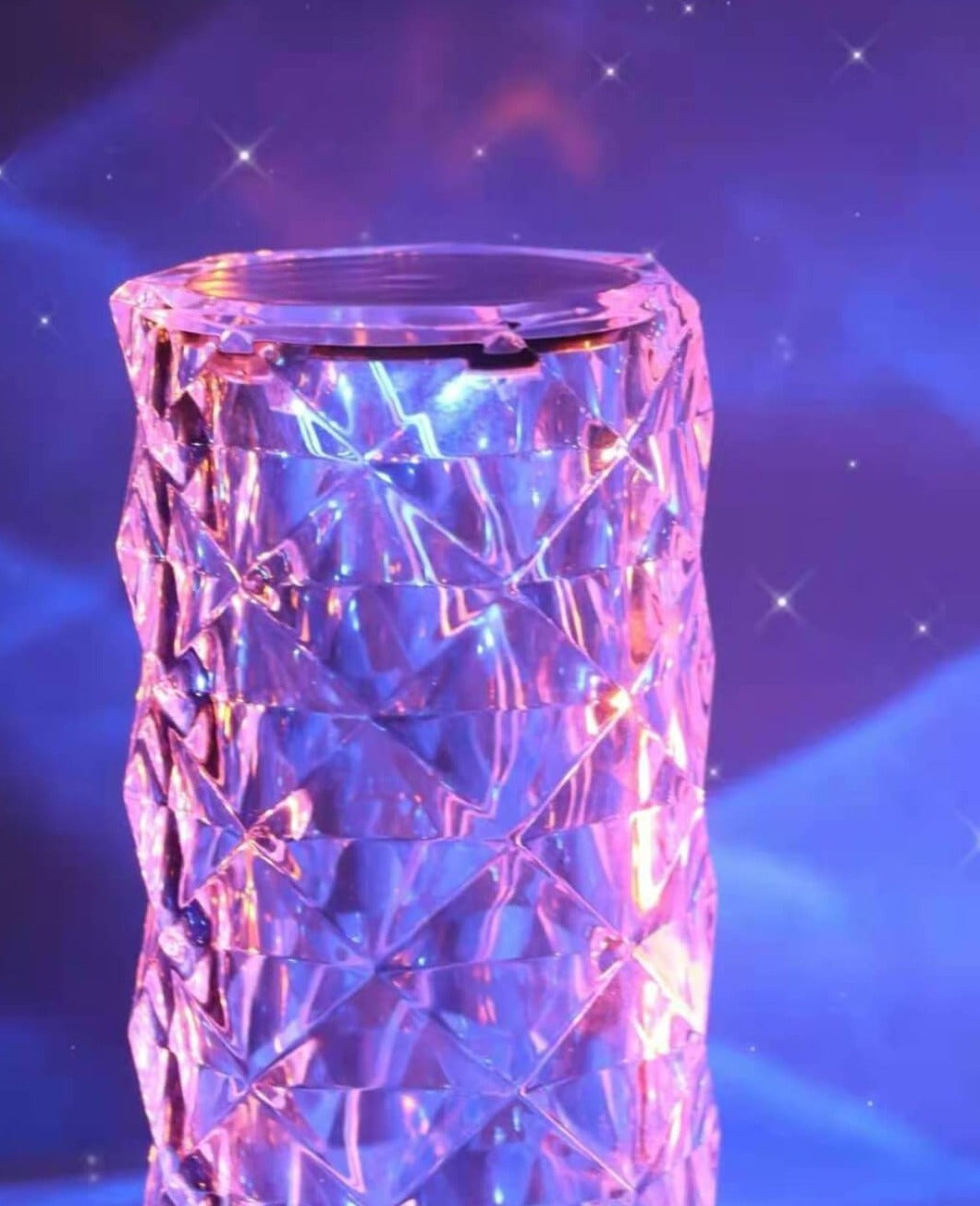Lampe de table avec télécommande et abat-jour pétale de rose 