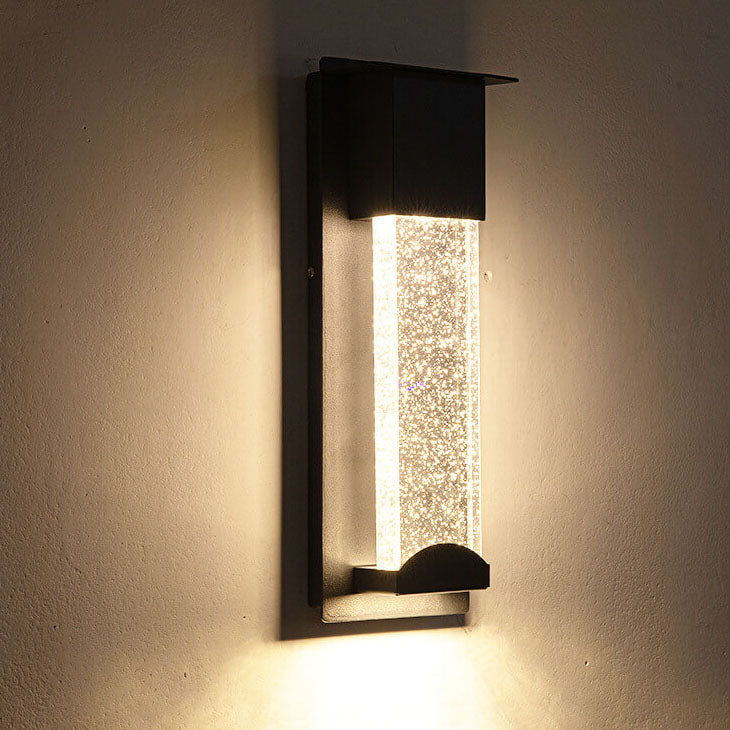 Moderne wasserdichte LED-Induktionskristall-Wandleuchten für den Außenbereich 