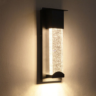 Moderne wasserdichte LED-Induktionskristall-Wandleuchte für den Außenbereich 