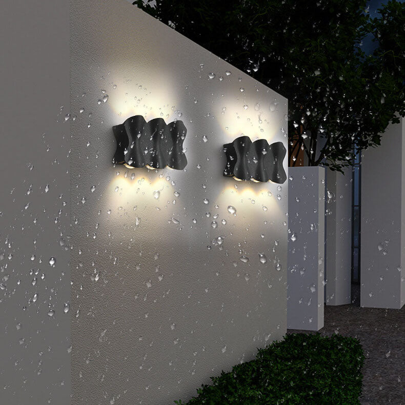 Moderne minimalistische wasserdichte Wandleuchten aus Aluminium mit LED 