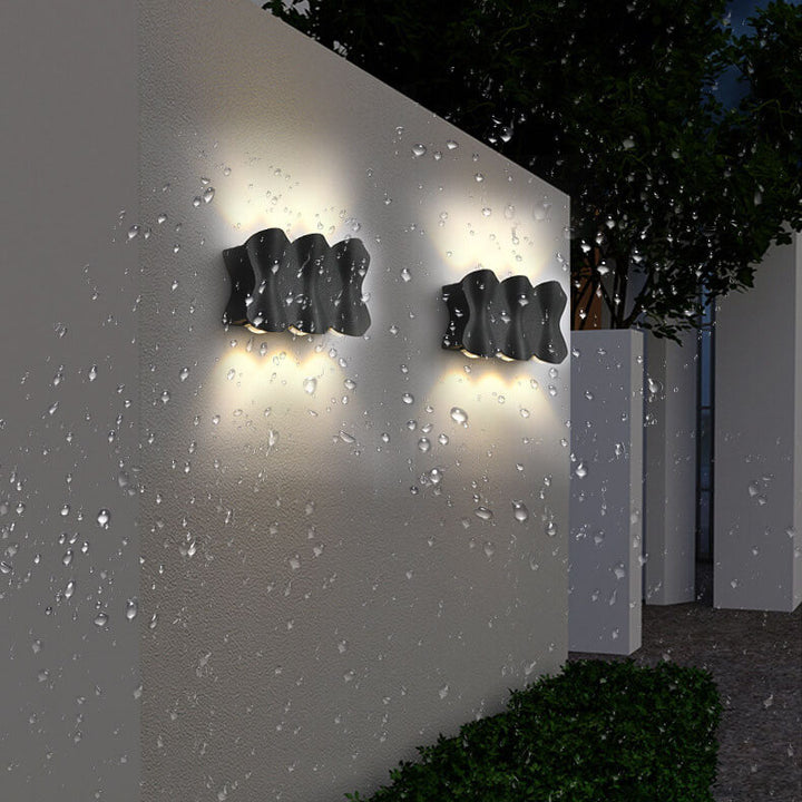 Moderne minimalistische wasserdichte Wandleuchten aus Aluminium mit LED 