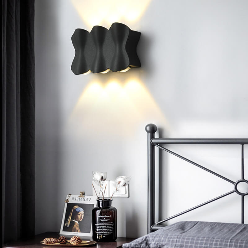 Moderne minimalistische wasserdichte Wandleuchten aus Aluminium mit LED 