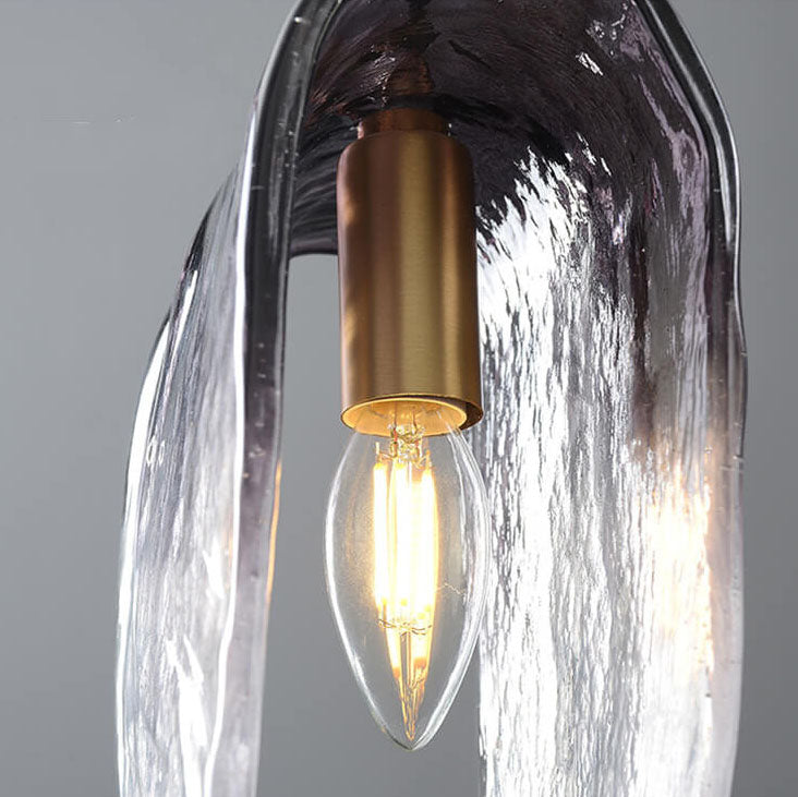 Post-modern Creative Gradient Smoke Gray Glass 1-Light Pendant Light