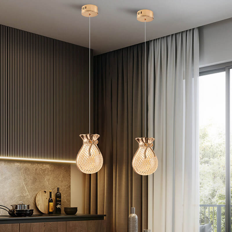 Modern Creative Acrylic Lucky Bag 1-Light Pendant Light