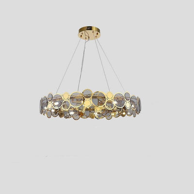 الثريات الحديثة من الحديد والزجاج ب 6/8 أضواء LED 