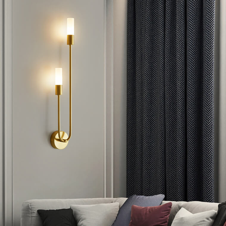 Nordic Minimalist U-Shaped 2-Light Wall Sconce Lamps