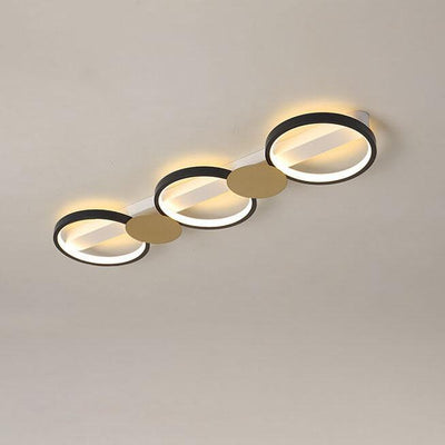 Modern Circle LED 3/4/5 Light LED Flush Mount Track Light