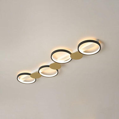 Modern Circle LED 3/4/5 Light LED Flush Mount Track Light