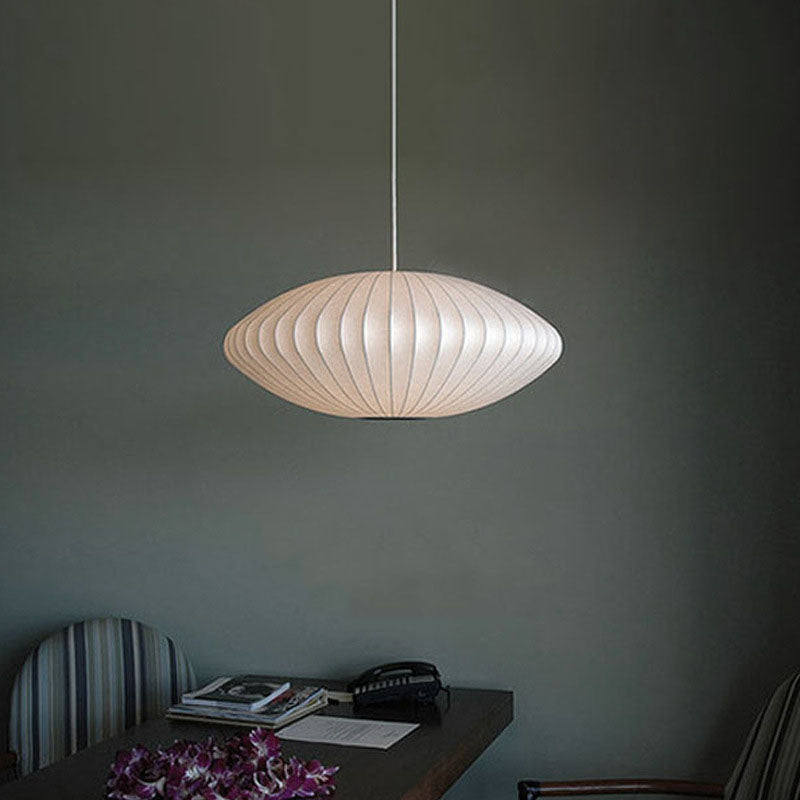 Fabric 1-Light Cocoon Pendant Light