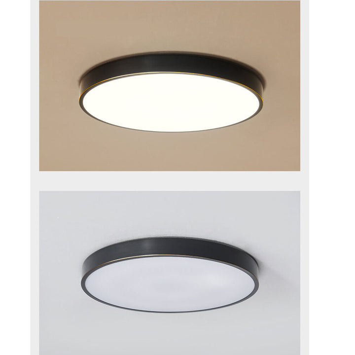 Copper 1-Light Ultra-thin LED Flush Mount Lighting