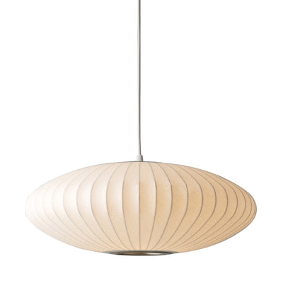 Fabric 1-Light Cocoon Pendant Light