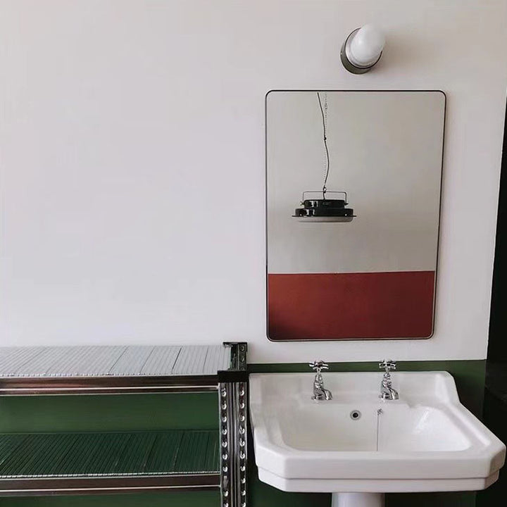 Applique murale 1 lumière en fer et verre industriel nordique 