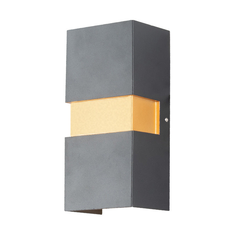 Moderne einfache wasserdichte Aluminium-LED-Außenwandleuchte 
