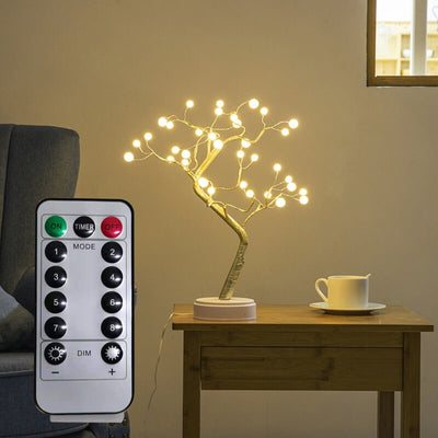 36 Light Pearl Small Tree Light Remote Control LED Table Lamp