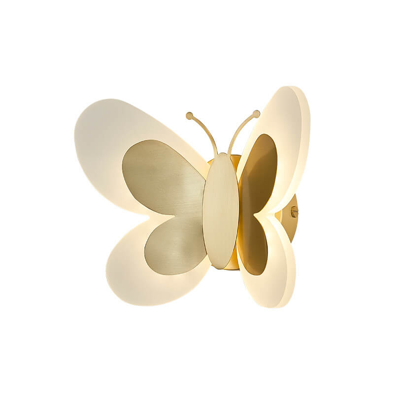 Modern 1-Light Butterfly LED Sconce Lamp