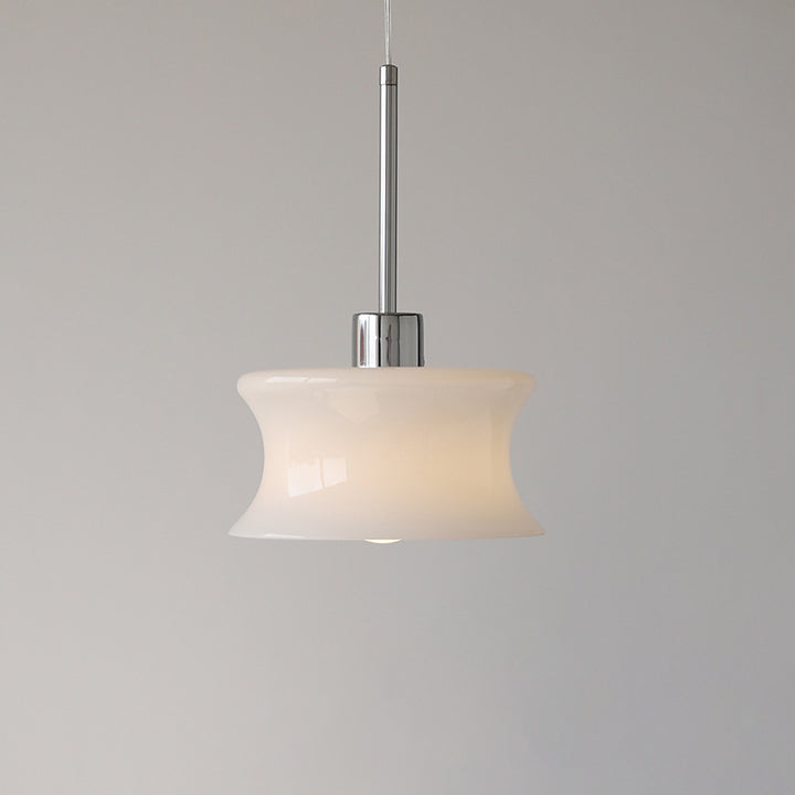Französisches Vintage-Glas Kreative Form 1-flammige Pendelleuchte 