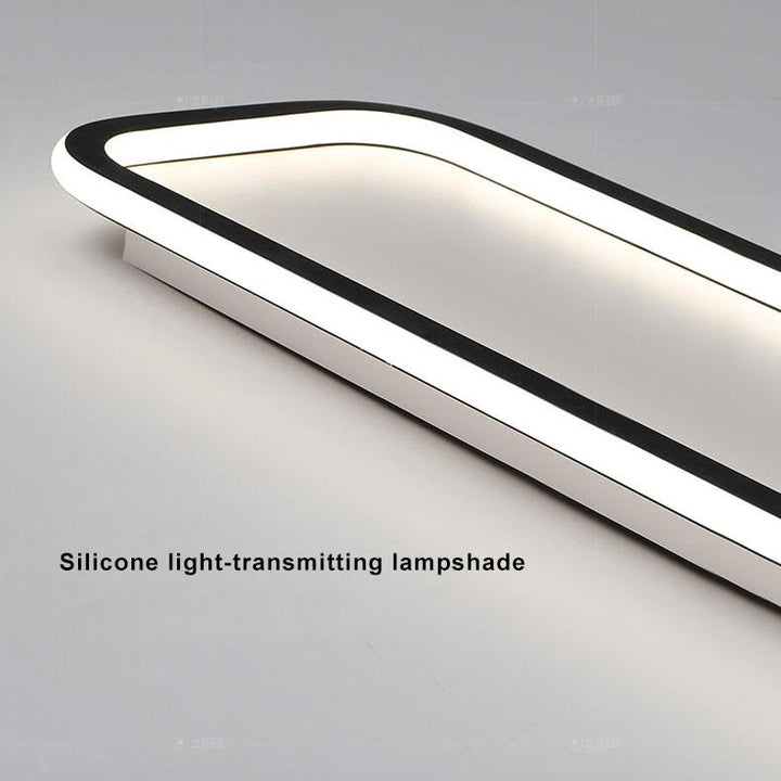 Minimalistische 1-Licht Lineare Acryl 3-Farben-wechselbare LED-Deckenleuchte 