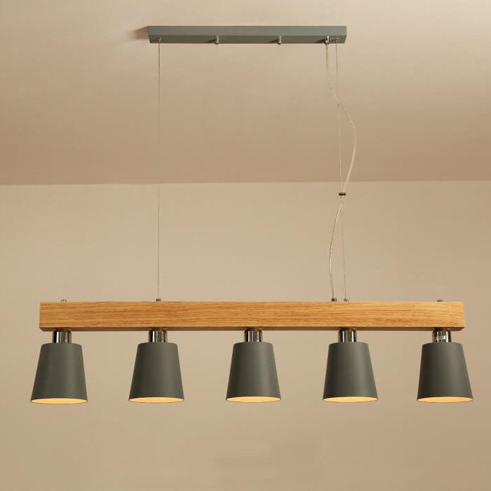 Modern Wooden Nordic Barrel 3/5-Light